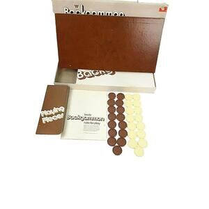 Backgammon‎ by Whitman Pre-owned All pieces included  1974 Vintage